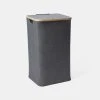 Soren Square Laundry Hamper Charcoal -Linen House Shop 631505 C 0010 00