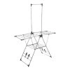 Store & Order 2 Tier Stainless Steel Airer With Hanging Rail 2 Store & Order 2 Tier Stainless Steel Airer With Hanging Rail -Linen House Shop BP570620 nc