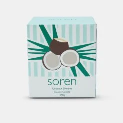 Soren Coconut Dreams Candle 360 G -Linen House Shop BP642252 nc