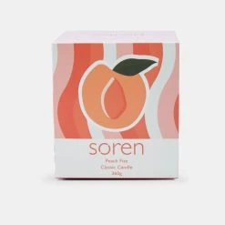 Soren Peach Fizz Candle 360 G -Linen House Shop BP642254 nc