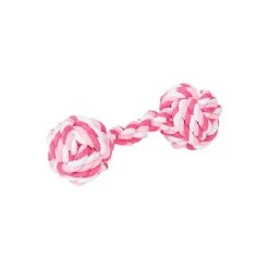 Oscar & Friends Pink Multi Rope Knit Toy Pink & Multicoloured One Size