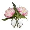Rogue Peony Sphere Vase 18 Cm Pink -Linen House Shop BP645018 nc