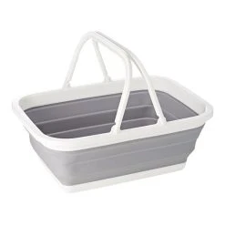 Seymours Collapse-A Basket With Handles Grey -Linen House Shop SP 564847