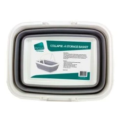 Seymours Collapse-A Basket With Handles Grey