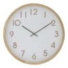 Amalfi Leonard Wall Clock Natural/White 41.5x41.5x5.5cm 1 Amalfi Leonard Wall Clock Natural/White 41.5x41.5x5.5cm -Linen House Shop SP 619658