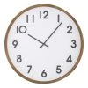 Amalfi Leonard Wall Clock Brown/White/Black 41.5x5.5x41.5cm -Linen House Shop SP 620227