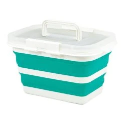 Seymours Collapse-A Small Storage Box With Lid Teal
