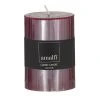 Amalfi Ribbed Unscented Pillar Candle Burgandy 1 Amalfi Ribbed Unscented Pillar Candle Burgandy -Linen House Shop SP 625786