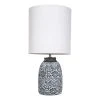 Amalfi 47.5cm Fleur Table Lamp Grey White -Linen House Shop SP 630954