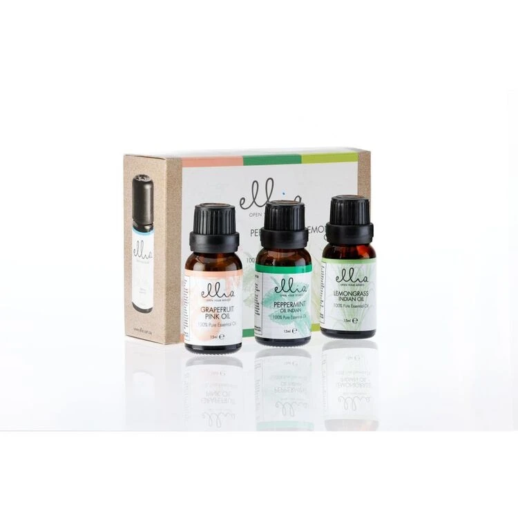 Ellia Oil 15mL 3 Pack Grapefruit Peppermint Lemongrass 3 Ellia Oil 15mL 3 Pack Grapefruit Peppermint Lemongrass