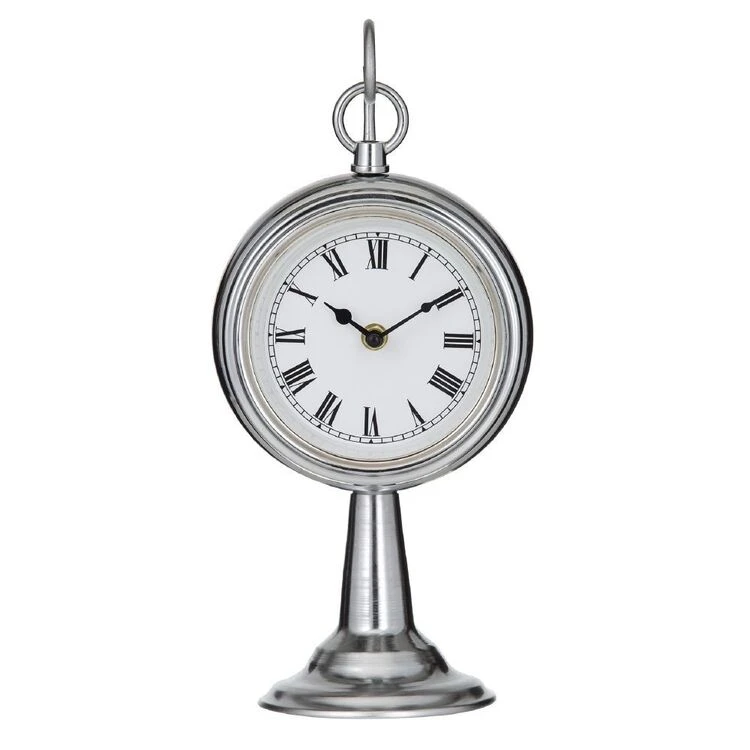 Society Home Society Home Verlow Mantel Clock Silver/White/Black 16x12x34.5cm 3 Society Home Society Home Verlow Mantel Clock Silver/White/Black 16x12x34.5cm