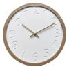 Amalfi John Wall Clock 41.5x3.5x41.5cm White/Natural -Linen House Shop SP 632446