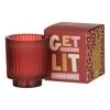 Emporium Get-Lit Scented Candle 9 X 10 Cm Cherry 2 Emporium Get-Lit Scented Candle 9 X 10 Cm Cherry -Linen House Shop SP 633649