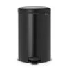 Brabantia Pedal Bin NewICON 20L Matt Black -Linen House Shop SP 636943