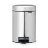 Brabantia Pedal Bin NewICON 3L FPP Matte Steel -Linen House Shop SP 636947