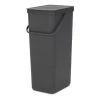 Brabantia Recycle Bin Sort & Go 40L Grey -Linen House Shop SP 636967