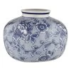 Society Home Emilia Vessel YIVSSH001 Blue & White 23 X 23 X 18.5 Cm 1 Society Home Emilia Vessel YIVSSH001 Blue & White 23 X 23 X 18.5 Cm -Linen House Shop SP 637520