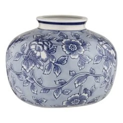 Society Home Emilia Vessel YIVSSH001 Blue & White 23 X 23 X 18.5 Cm