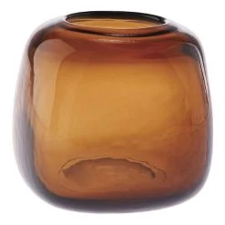 Linen House 15cm Vase Indiana Amber