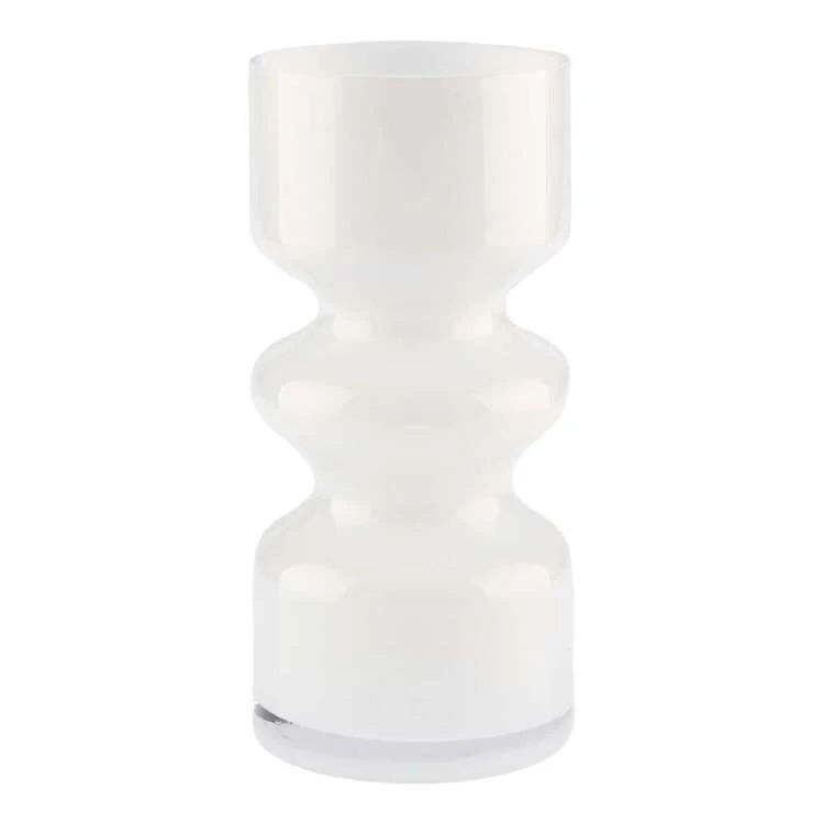 Linen House 25cm Vase Leon White 3 Linen House 25cm Vase Leon White