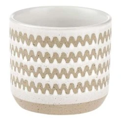 Linen House 11cm Planter Pot Dawn White