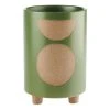 Linen House 20cm Planter Pot Elm Green 1 Linen House 20cm Planter Pot Elm Green -Linen House Shop SP 638426