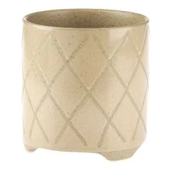 Linen House 12cm Planter Pot Estrada Caramel