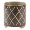 Linen House 12cm Planter Pot Estrada Coffee -Linen House Shop SP 638436