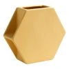 Kas Hex Medium Vase Butter 22.7 X 7.7 X 19.8 Cm -Linen House Shop SP 638694