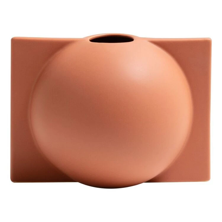 Kas Howard Small Vase Raw Sienna 20.5 X 16.5 X 15.5 Cm 3 Kas Howard Small Vase Raw Sienna 20.5 X 16.5 X 15.5 Cm