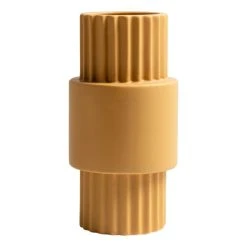 Kas Industry Tall Vase Mustard 15.5 X 15.5 X 30 Cm