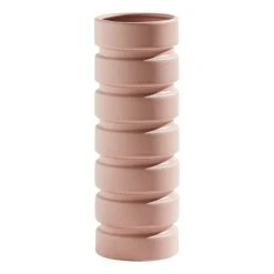 Kas Mima Vase Blush 12.5 X 12.5 X 32.5 Cm