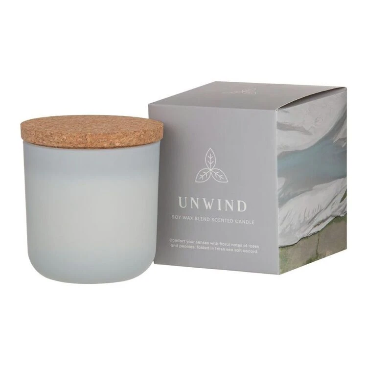 Amalfi Unwind Scented Candle 9.5 X 10 Cm Grey 3 Amalfi Unwind Scented Candle 9.5 X 10 Cm Grey